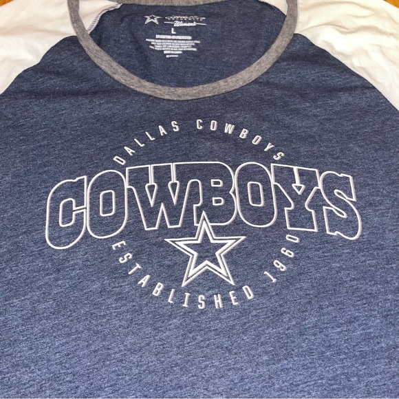 Dallas Cowboys Authentic Womens T Shirt NWOT A - Picture 2 of 4